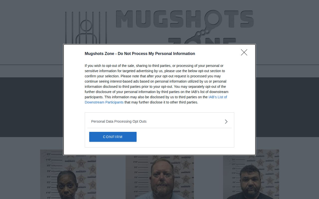 Unofficial Mugshots.zone Morgan County interface